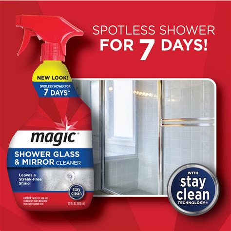Maguc shower glass cleaner